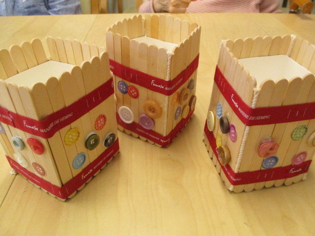 デイサービスの創作レクは牛乳パックで小物入れ 手作り Toy Box